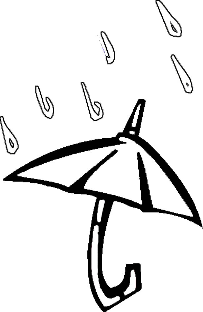 雨伞物品简笔画步骤图片大全三