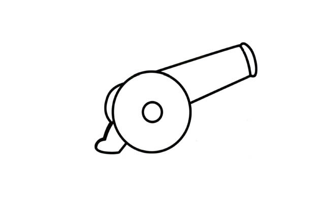 大炮物品简笔画步骤图片大全