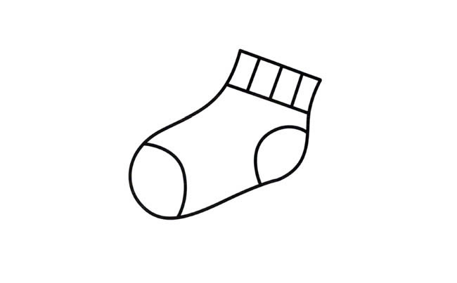 袜子物品简笔画步骤图片大全