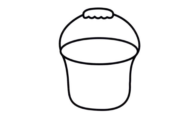 水桶物品简笔画步骤图片大全