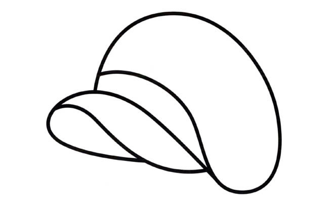 帽子物品简笔画步骤图片大全