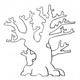 光秃秃的大树植物简笔画步骤图片大全