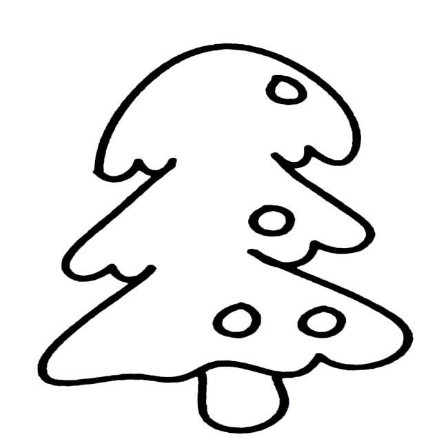 松树植物简笔画步骤图片大全