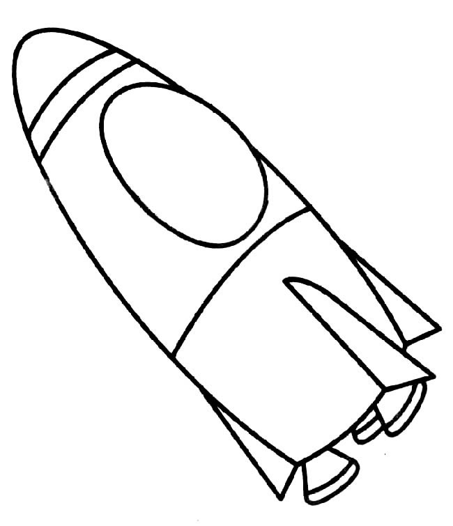 火箭交通工具简笔画步骤图片大全