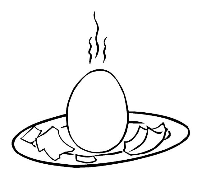鸡蛋食物简笔画步骤图片大全