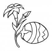 花朵和蛋植物简笔画步骤图片大全