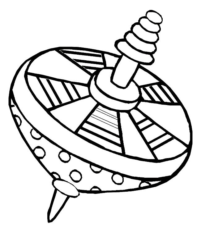 陀螺玩具简笔画步骤图片大全