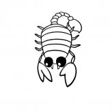 蝎子昆虫简笔画步骤图片大全四