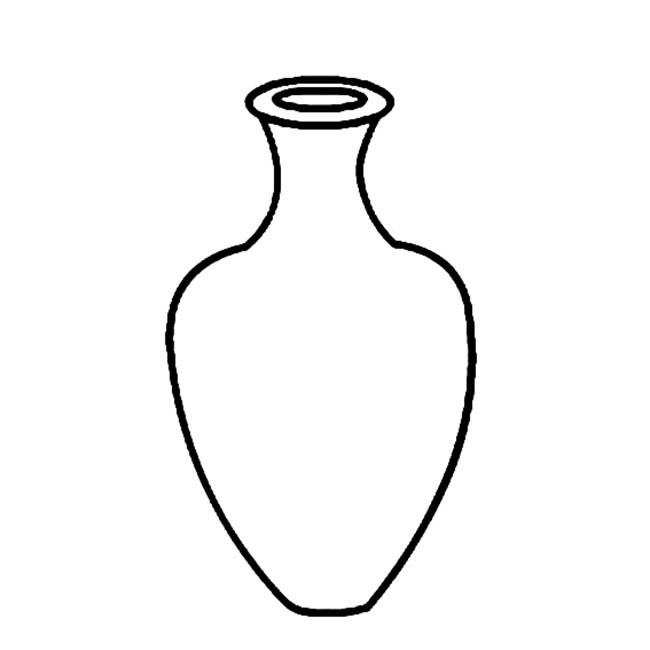 花瓶物品简笔画步骤图片大全