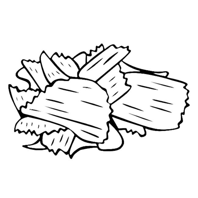 薯片食物简笔画步骤图片大全