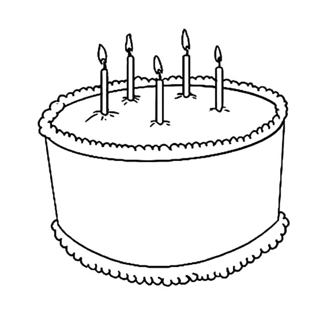 生日蛋糕食物简笔画步骤图片大全