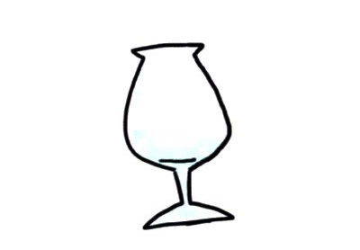 四步画出鸡尾酒简笔画图片