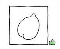 四步画出烤整鸡简笔画图片