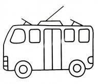 电车简笔画