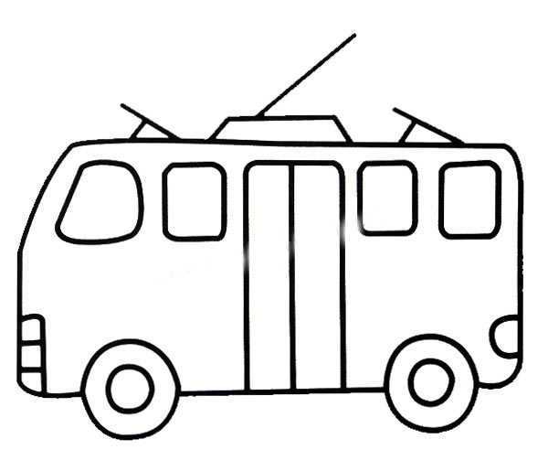 电车简笔画