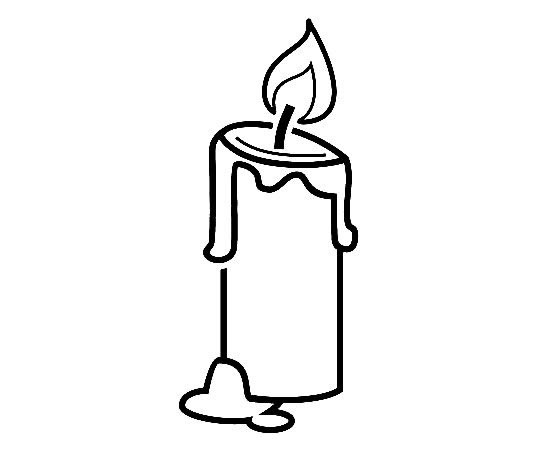 蜡烛简笔画图片大全