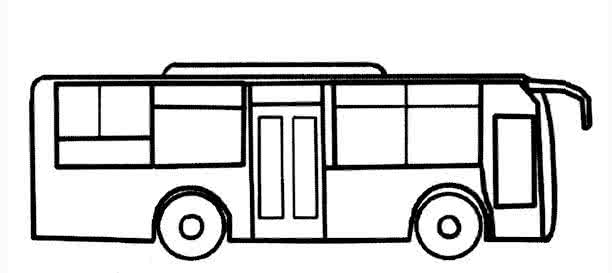 儿童简笔画公共汽车