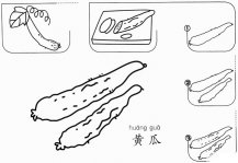 黄瓜怎么画简笔画步骤图