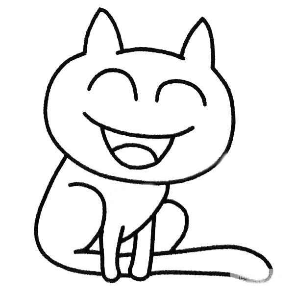 笑哈哈的猫咪