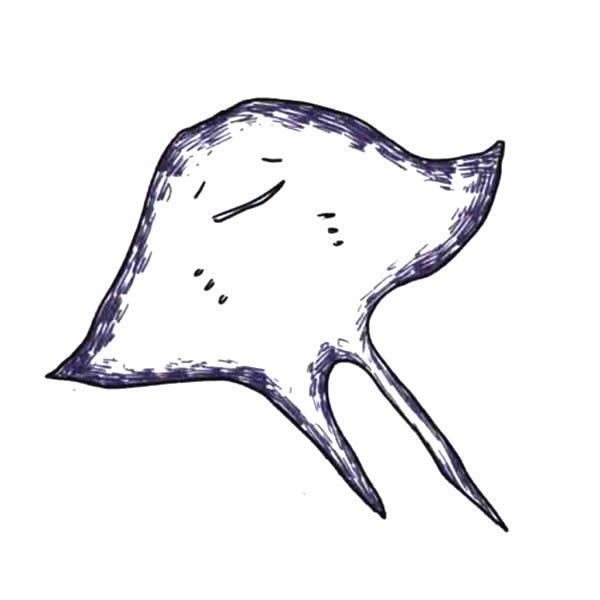 可爱的魔鬼鱼简笔画图片