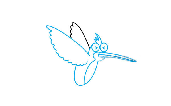 蜂鸟简笔画