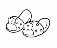 小花拖鞋简笔画