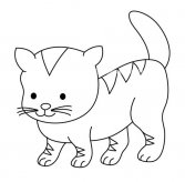 可爱的小花猫简笔画图片