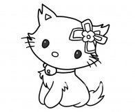 可爱漂亮的小猫简笔画