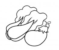 白菜和茄子简笔画图片