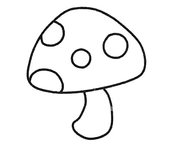 蘑菇简笔画图片