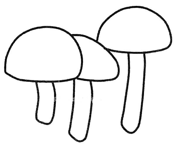 蘑菇简笔画图片