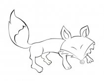 狡猾狐狸的简单画法
