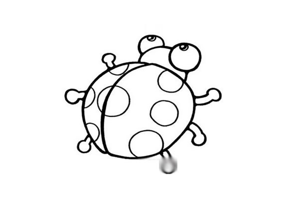七星瓢虫简笔画图片