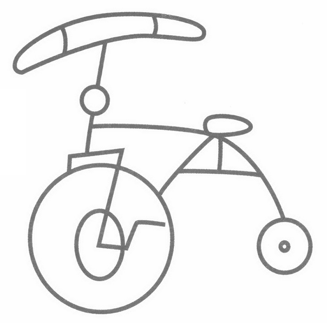 折叠自行车简笔画