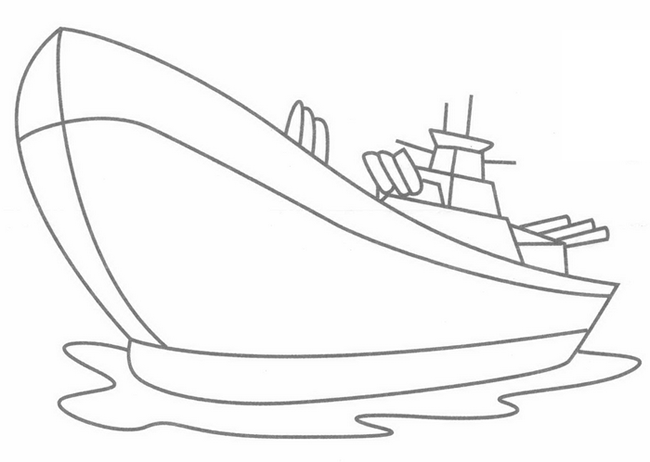 战舰简笔画
