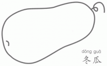 冬瓜蔬菜简笔画图解步骤教程
