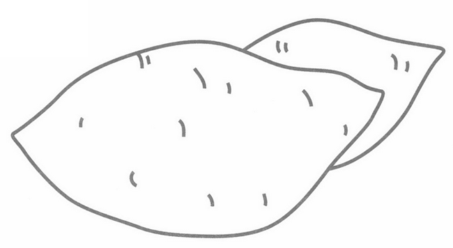 红薯简笔画