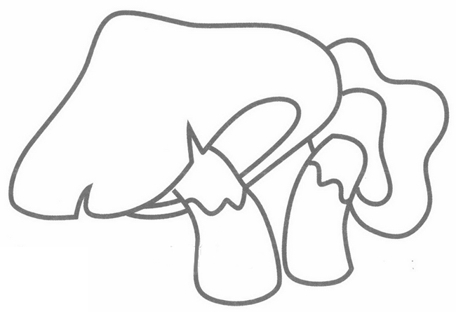 蘑菇简笔画
