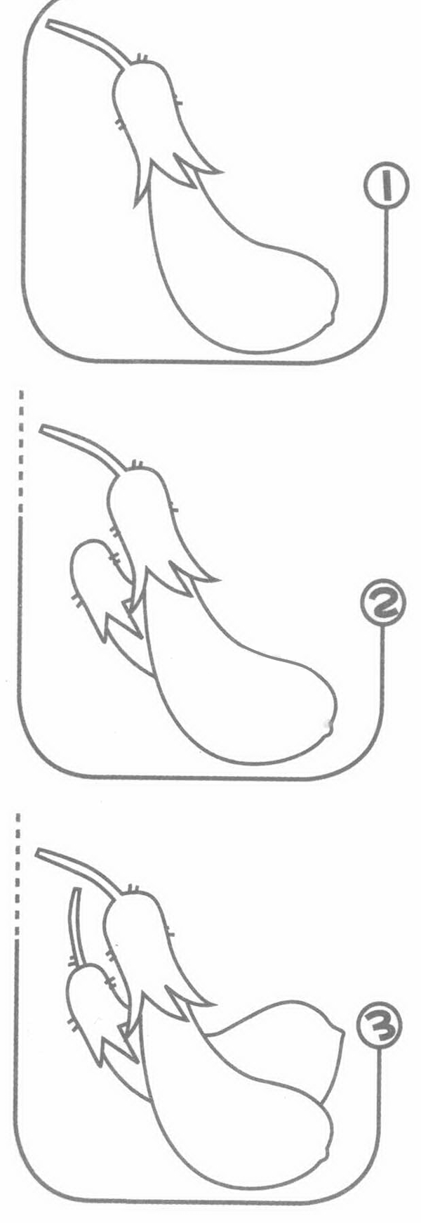 茄子简笔画