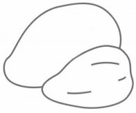 芒果简笔画画法步骤图解教程