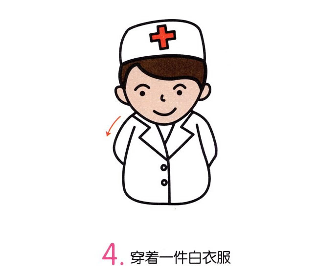 医生简笔画图片步骤 怎么画医生简笔画图片