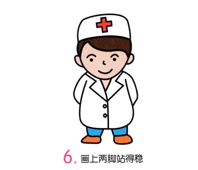 医生简笔画图片步骤 怎么画医生简笔画图片