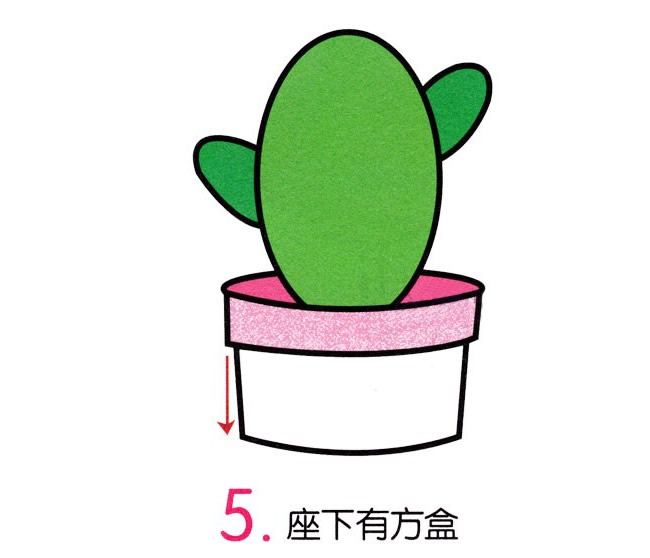 仙人掌简笔画图片