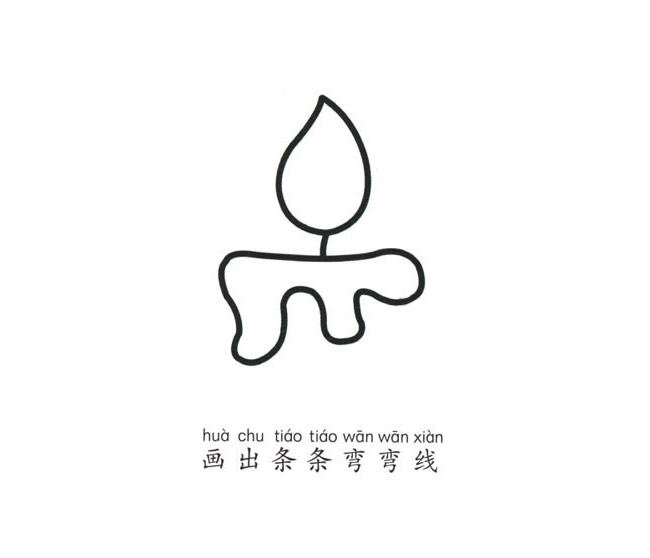 蜡烛简笔画图片
