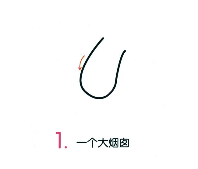 蘑菇简笔画彩色图片