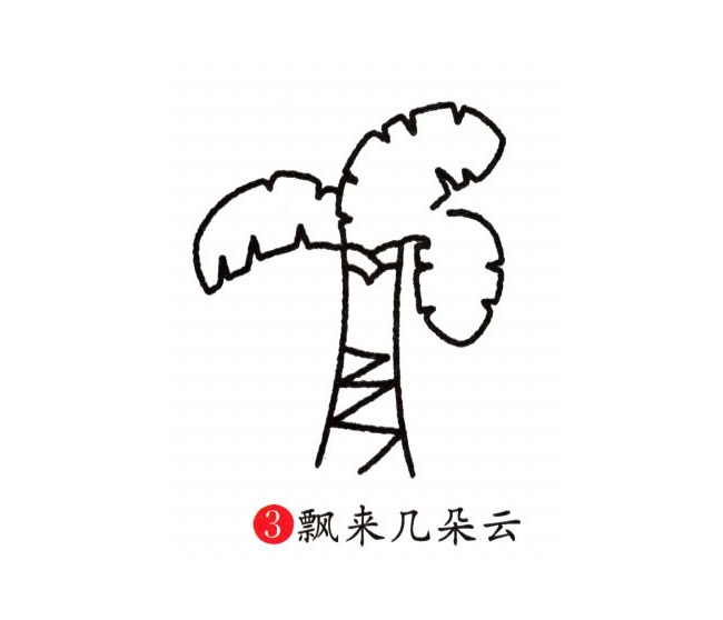 芭蕉树简笔画彩色图片