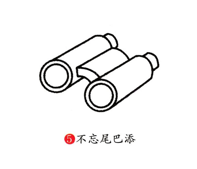 望远镜简笔画图片