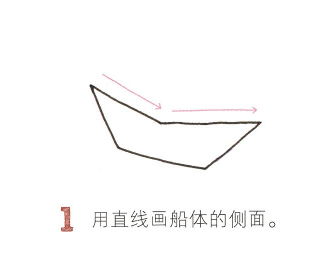 纸船简笔画图片