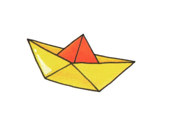 纸船简笔画图片