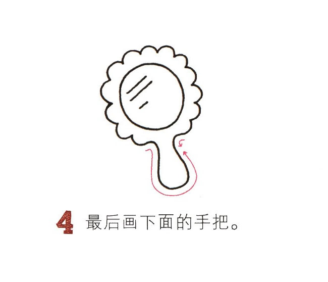 镜子简笔画图片